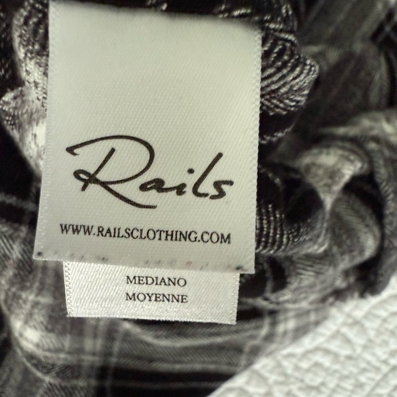 Rails Black and White Plaid Mini Dress - Picture 10 of 11